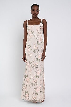 strapless open back dress Avant Garde Tulle Overlay