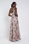 vintage iris Lilly bridesmaid dress by Jenny Yoo, embroidered gown, back view