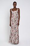 vintage iris Lilly bridesmaid dress by Jenny Yoo, embroidered gown, front view