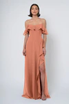 Salma bridesmaid dress in Canyon Sunset front view