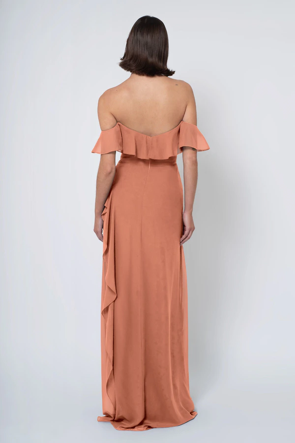 Salma Canyon Sunset back Salma bridesmaid dress in Canyon Sunset back view