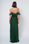 Salma bridesmaid dress in Forrest back view