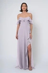 Salma bridesmaid dress in Lilac Mist front view