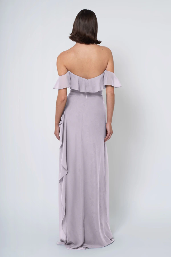 Salma Lilac Mist back Salma bridesmaid dress in Lilac Mist back view