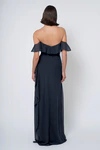 Salma bridesmaid dress in Navy back view
