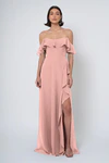 Salma bridesmaid dress in Rosewater front view