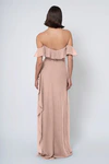 Salma bridesmaid dress in Whipped Apricot back view