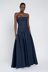 Sarah Navy Taffeta Bridesmaid Dress by Jenny Yoo
