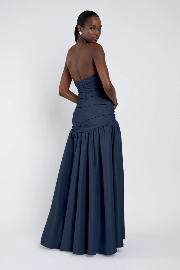 Sarah Navy Taffeta Bridesmaid Dress by Jenny Yoo — Navy (back) Sarah Navy Taffeta Bridesmaid Dress by Jenny Yoo