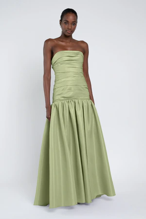 Sarah Green Taffeta Bridesmaid Dress by Jenny Yoo