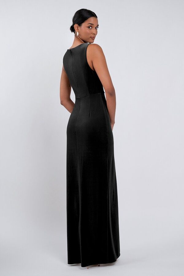 Brielle bridesmaid dress by Jenny Yoo in Black - Black - Back Brielle bridesmaid dress by Jenny Yoo in Black - Black - Back