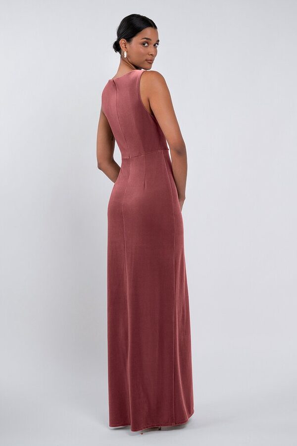 Brielle bridesmaid dress by Jenny Yoo in Cinnamon, Rose - Pink - Back Brielle bridesmaid dress by Jenny Yoo in Cinnamon, Rose - Pink - Back