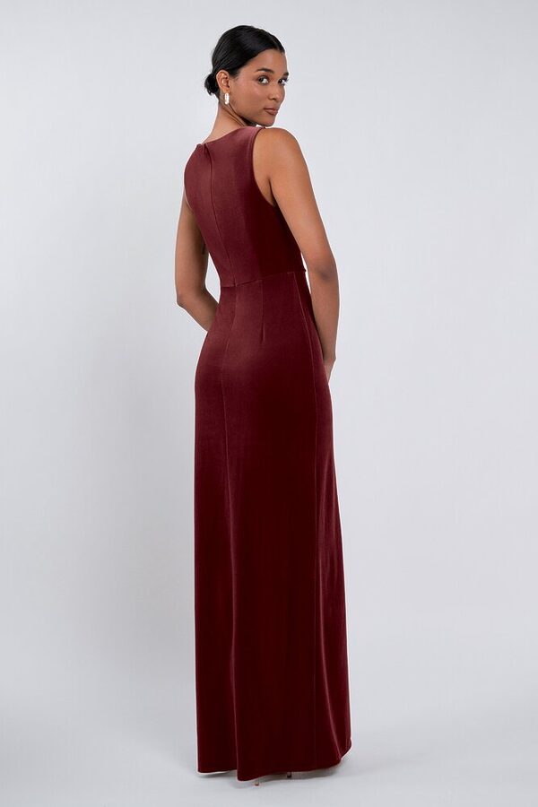 Brielle bridesmaid dress by Jenny Yoo in Dark, Berry - Burgundy - Back Brielle bridesmaid dress by Jenny Yoo in Dark, Berry - Burgundy - Back