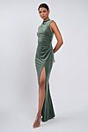 Brielle bridesmaid dress by Jenny Yoo in Dark, Eucalyptus - Green - Front