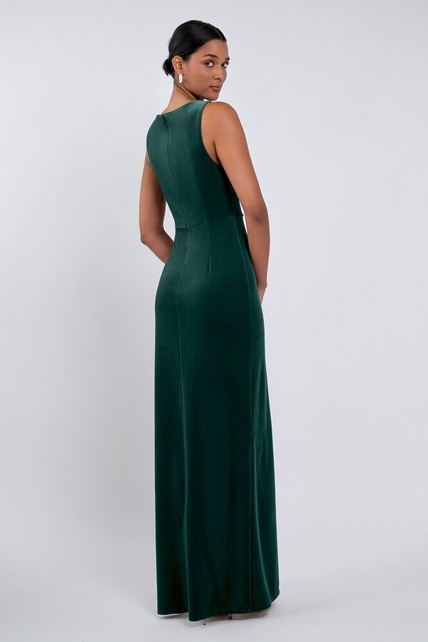 Brielle bridesmaid dress by Jenny Yoo in Emerald - Green - Back Brielle bridesmaid dress by Jenny Yoo in Emerald - Green - Back