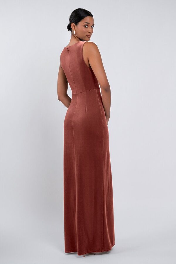 Brielle bridesmaid dress by Jenny Yoo in English, Rose - Pink - Back Brielle bridesmaid dress by Jenny Yoo in English, Rose - Pink - Back