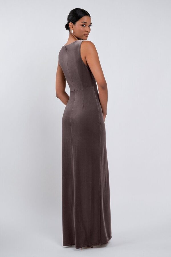Brielle bridesmaid dress by Jenny Yoo in Vintage, Plum - Purple - Back Brielle bridesmaid dress by Jenny Yoo in Vintage, Plum - Purple - Back