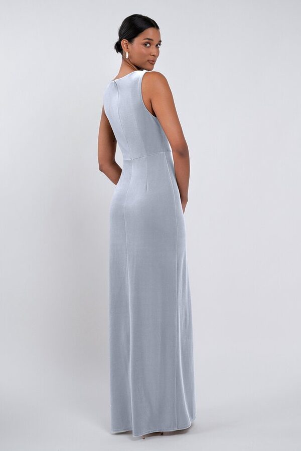 Brielle bridesmaid dress by Jenny Yoo in Whisper, Blue - Blue - Back Brielle bridesmaid dress by Jenny Yoo in Whisper, Blue - Blue - Back