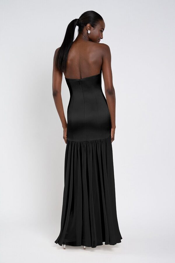 Celia bridesmaid dress by Jenny Yoo in Black - Black - Back Celia bridesmaid dress by Jenny Yoo in Black - Black - Back