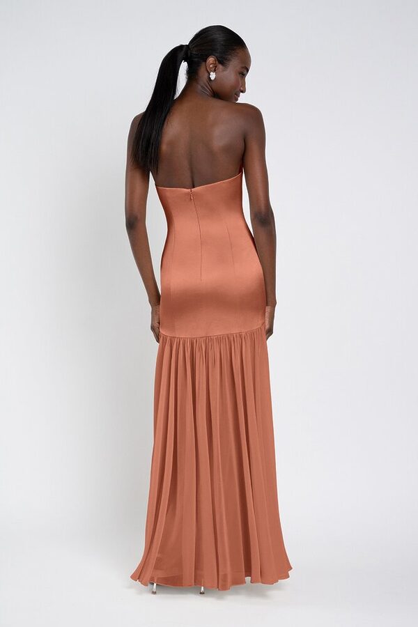 Celia bridesmaid dress by Jenny Yoo in Canyon, Sunset - Orange - Back Celia bridesmaid dress by Jenny Yoo in Canyon, Sunset - Orange - Back