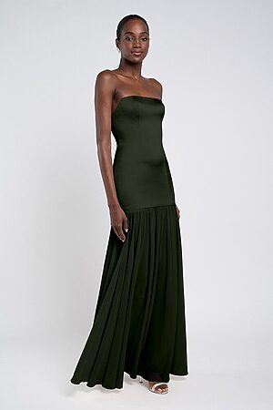 Celia bridesmaid dress by Jenny Yoo in Loden - Green - Front