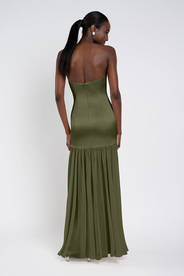 Celia bridesmaid dress by Jenny Yoo in Olive - Green - Back Celia bridesmaid dress by Jenny Yoo in Olive - Green - Back