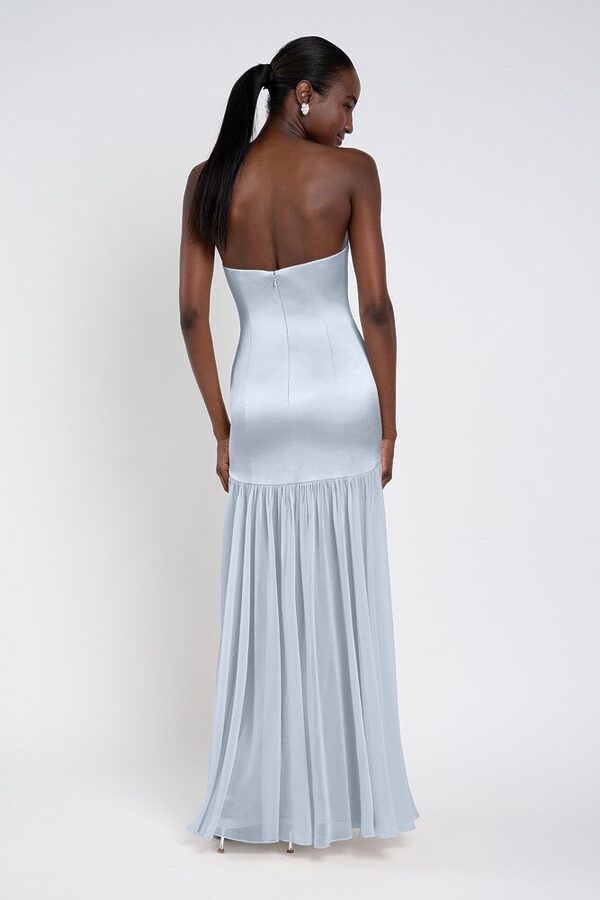 Celia bridesmaid dress by Jenny Yoo in Whisper, Blue - Blue - Back Celia bridesmaid dress by Jenny Yoo in Whisper, Blue - Blue - Back