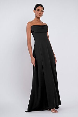 Cheyenne bridesmaid dress by Jenny Yoo in Black - Black - Front