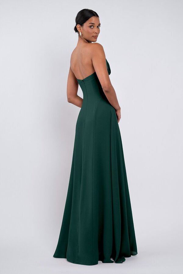 Cheyenne bridesmaid dress by Jenny Yoo in Emerald - Green - Back Cheyenne bridesmaid dress by Jenny Yoo in Emerald - Green - Back
