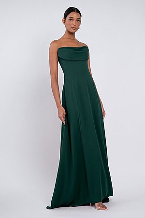Cheyenne bridesmaid dress by Jenny Yoo in Emerald - Green - Front