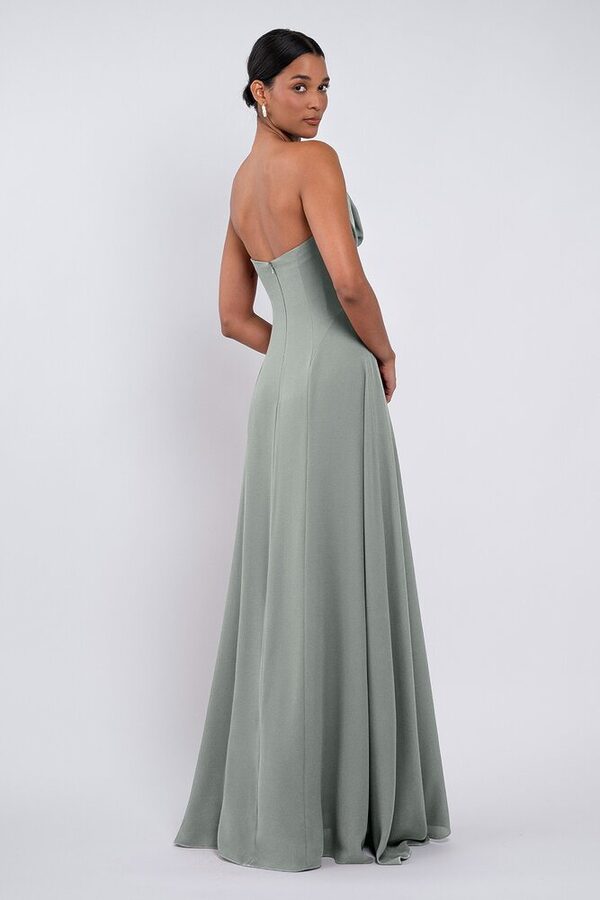 Cheyenne bridesmaid dress by Jenny Yoo in Moss - Green - Back Cheyenne bridesmaid dress by Jenny Yoo in Moss - Green - Back