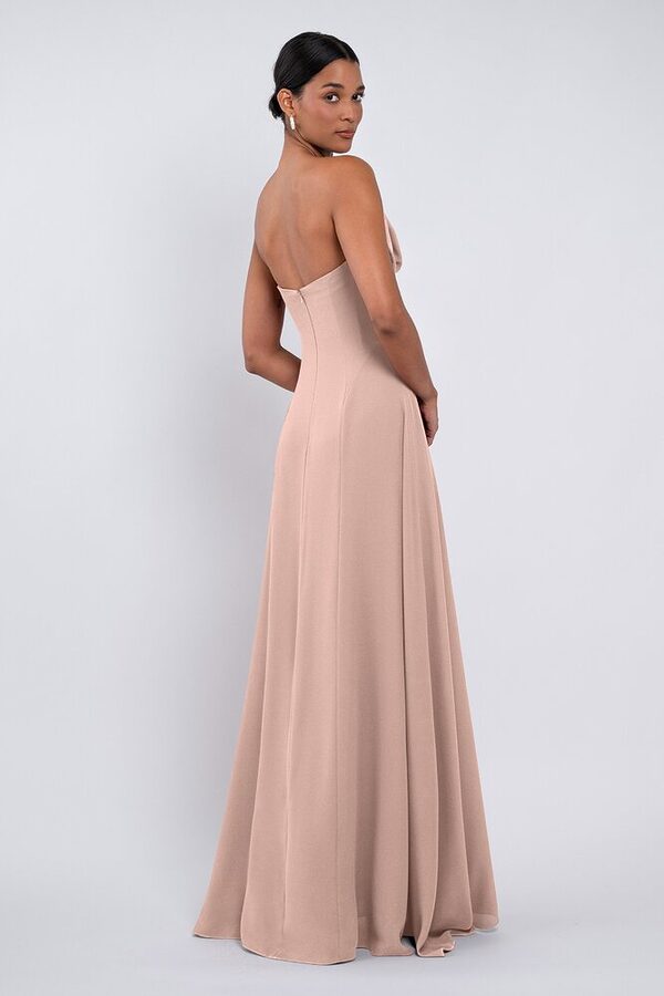 Cheyenne bridesmaid dress by Jenny Yoo in Whipped, Apricot - Pink - Back Cheyenne bridesmaid dress by Jenny Yoo in Whipped, Apricot - Pink - Back