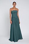 Cynthia luxe chiffon bridesmaid dress by Jenny Yoo in Agave - Green - Front