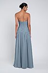 Cynthia luxe chiffon bridesmaid dress by Jenny Yoo in Blue Bell - Blue - Back