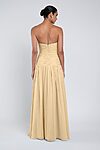 Cynthia luxe chiffon bridesmaid dress by Jenny Yoo in Buttercup - Yellow - Back