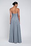 Cynthia luxe chiffon bridesmaid dress by Jenny Yoo in Chambray - Blue - Back