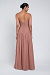 Cynthia luxe chiffon bridesmaid dress by Jenny Yoo in Clay - Orange - Back