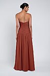 Cynthia luxe chiffon bridesmaid dress by Jenny Yoo in English Rose - Pink - Back