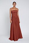Cynthia luxe chiffon bridesmaid dress by Jenny Yoo in English Rose - Pink - Front