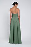 Cynthia luxe chiffon bridesmaid dress by Jenny Yoo in Eucalyptus - Green - Back