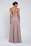 Cynthia luxe chiffon bridesmaid dress by Jenny Yoo in Fig - Neutral - Back