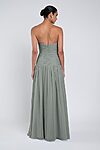 Cynthia luxe chiffon bridesmaid dress by Jenny Yoo in Moss - Green - Back