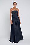 Cynthia luxe chiffon bridesmaid dress by Jenny Yoo in Navy - Navy - Front