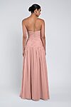 Cynthia luxe chiffon bridesmaid dress by Jenny Yoo in Rosewater - Pink - Back