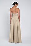 Cynthia luxe chiffon bridesmaid dress by Jenny Yoo in Sand Dune - Neutral - Back