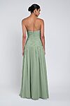 Cynthia luxe chiffon bridesmaid dress by Jenny Yoo in Sea Glass - Green - Back