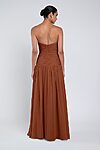 Cynthia luxe chiffon bridesmaid dress by Jenny Yoo in Terracotta - Orange - Back