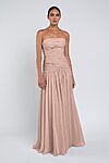 Cynthia luxe chiffon bridesmaid dress by Jenny Yoo in Whipped Apricot - Pink - Front