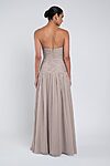 Cynthia luxe chiffon bridesmaid dress by Jenny Yoo in Woodrose - Burgundy - Back