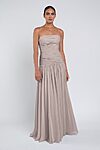 Cynthia luxe chiffon bridesmaid dress by Jenny Yoo in Woodrose - Burgundy - Front